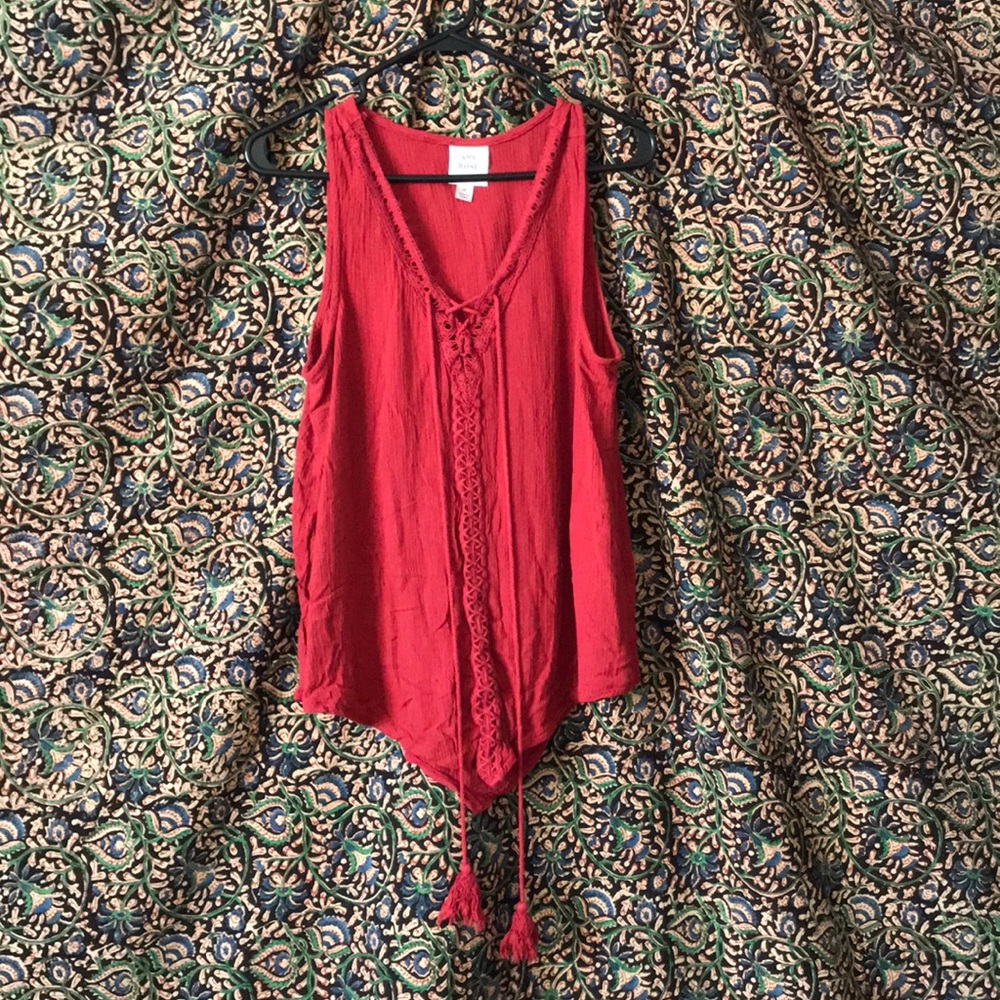 Cutey Lil Red Tank Top